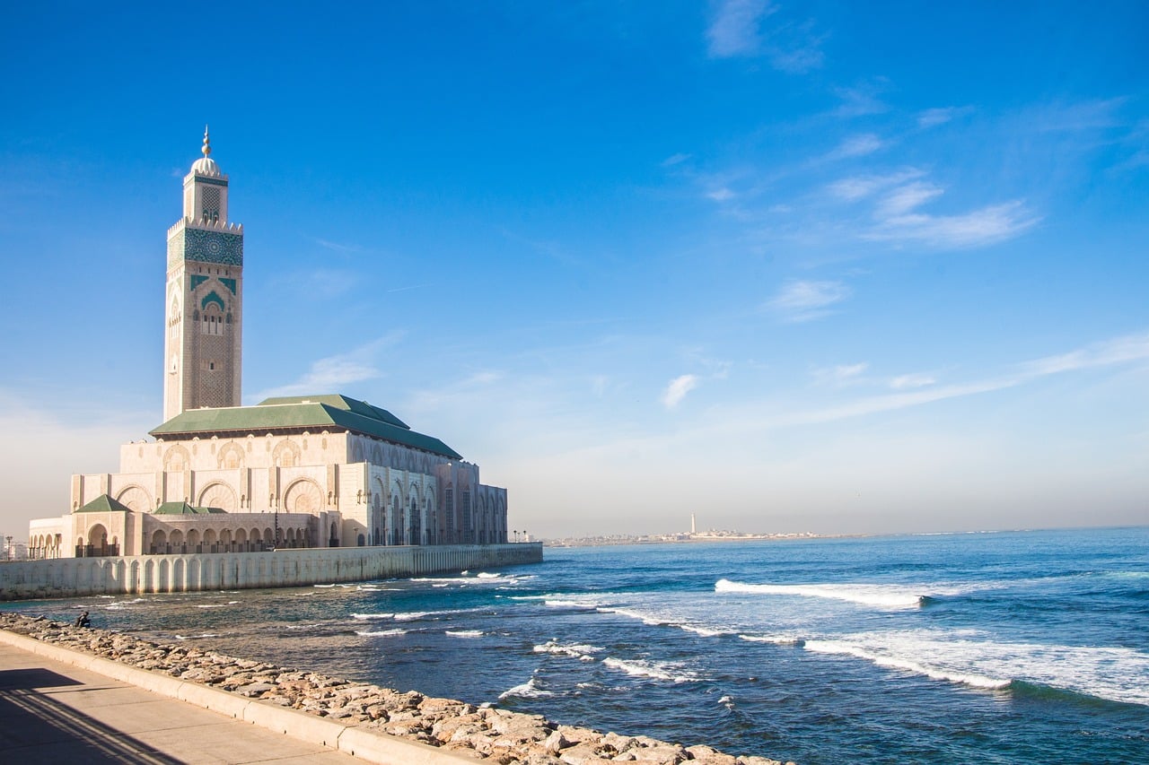 costruzione a Casablanca inn Marocco vicino al mare